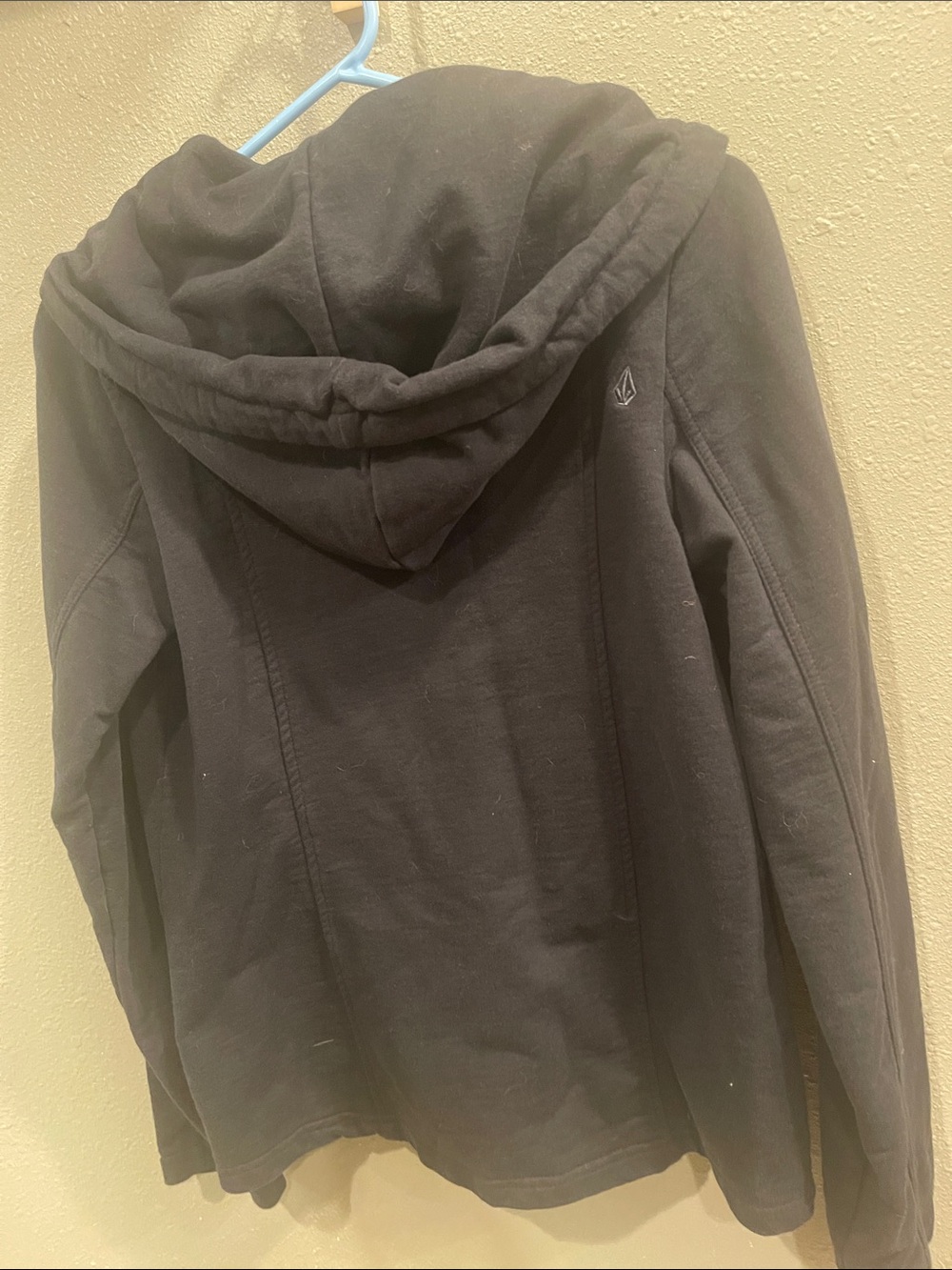 Volcom Black Hooded Button-Front Jacket - Picture 4 of 4